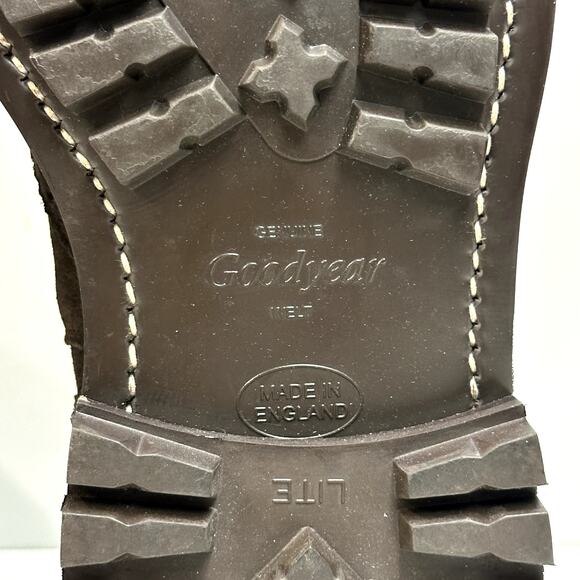 NWOT Todd Snyder x Tricker's Henry Wing Cap Chelsea Suede Boot Mens UK 7/ US 8.5 - Picture 11 of 12